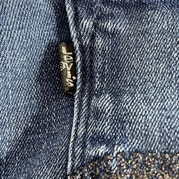 Levi's 512 Perfectly Slimming High Waist Straight Leg Jeans Size 12 - Picture 10 of 12